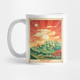 Monterrey Nuevo Leon Mexico Vintage Tourism Travel Sunset Mug